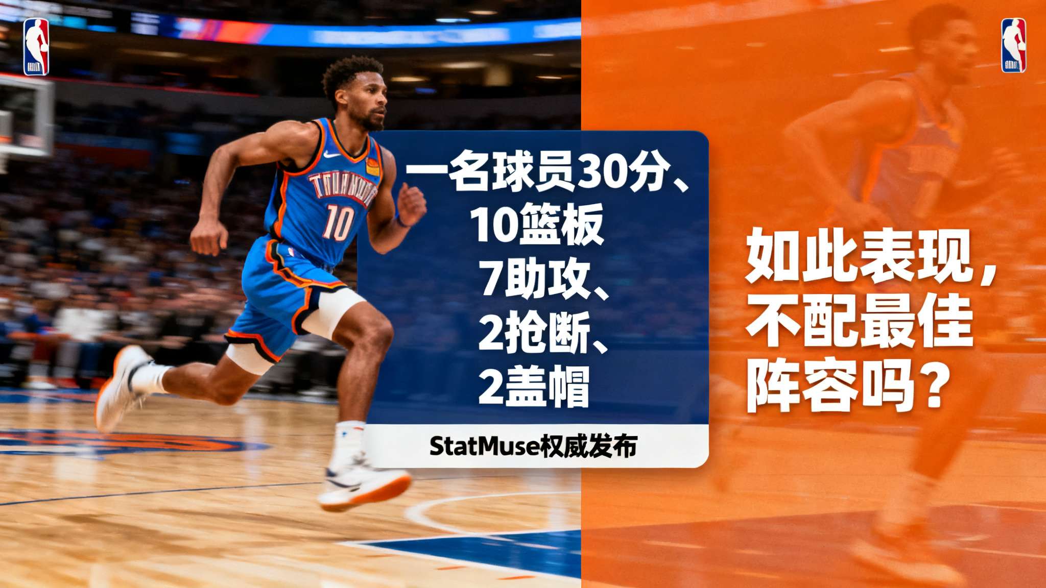 NBA赛场上，数据从不是单纯的数字组合，它见证着球员们努力与天赋的极致展现。继K